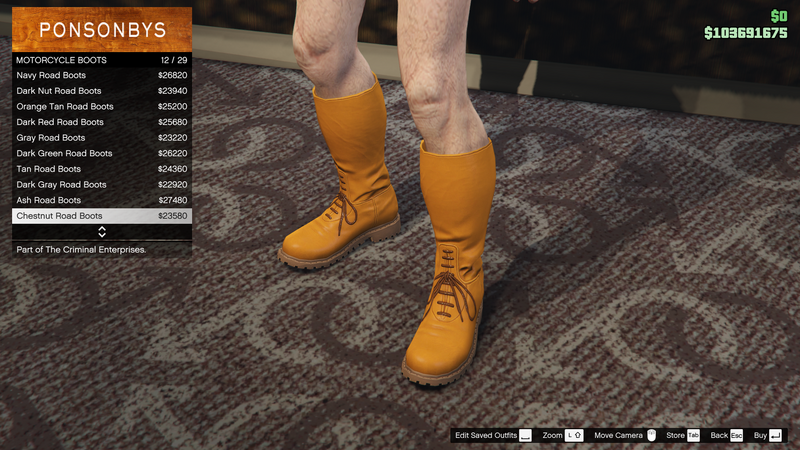 파일:TheCriminalEnterprises-GTAOe-MaleShoes-MotorcycleBoots11-ChestnutRoadBoots.png