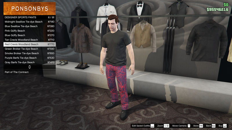 파일:TheContract-GTAOe-MalePants-DesignerSportsPants6-RedCrevisWoodlandBeach.png
