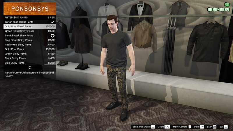 파일:FurtherAdventuresinFinanceandFelony-GTAO-MalePants-FittedSuitPants1-GoldPrintFittedPants.png