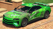 Sprunk Racing 도색이 된 Imorgon. (후측면 보기)