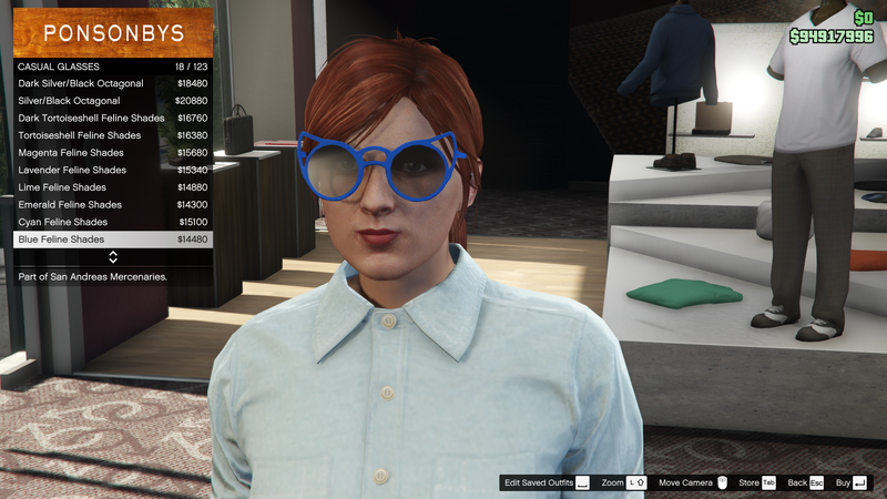 파일:SanAndreasMercenaries-GTAOe-FemaleGlasses-CasualGlasses17-BlueFelineShades.png