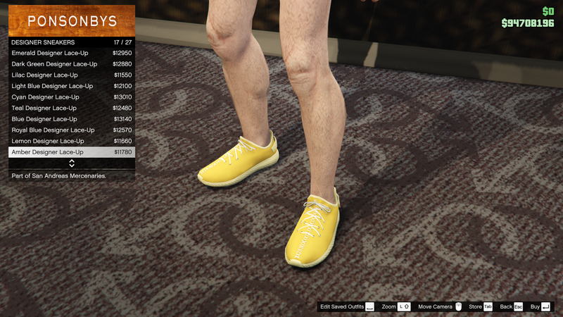 파일:SanAndreasMercenaries-GTAOe-MaleShoes-DesignerSneakers16-AmberDesignerLaceUp.png