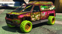 Delicious Sprunk 도색이 된 Nightmare Brutus. (후측면 보기)