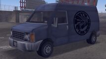 GTA III에 등장하는 TOYZ 밴. (후측면 모습)