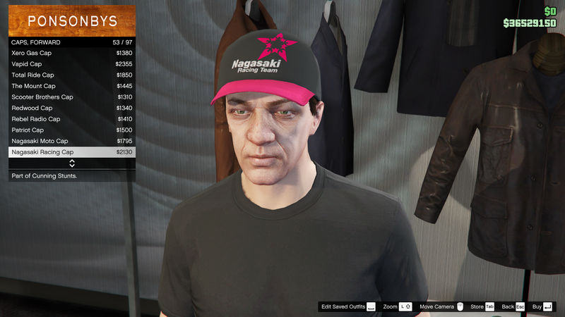 파일:CunningStunts-GTAO-MaleHats-Caps10-NagasakiRacingCap.png