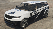 GTA Online의 RON Racing(론 레이싱) 리버리가 적용된 발러 ST. (후측면 보기)