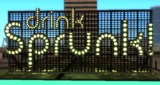 GTA 바이스 시티 스토리의 스프렁크 광고.