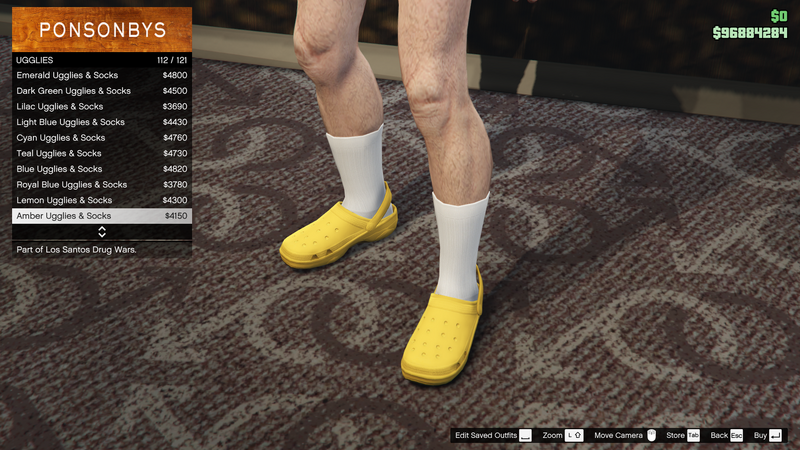 파일:LosSantosDrugWars-GTAOe-MaleShoes-Ugglies111-AmberUgglies&Socks.png