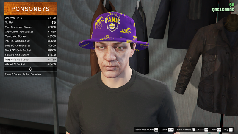 파일:BottomDollarBounties-GTAOe-MaleHats-CanvasHats8-PurplePanicBucket.png