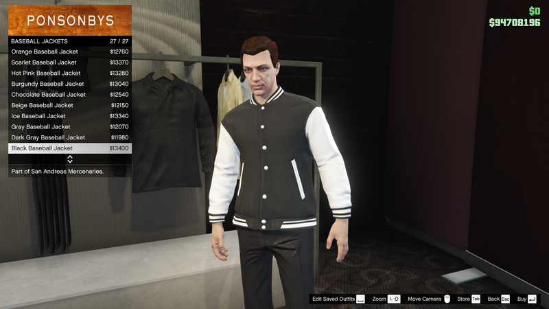 파일:SanAndreasMercenaries-GTAOe-MaleTops-BaseballJackets26-BlackBaseballJacket.png