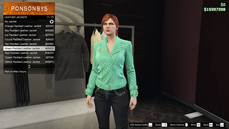 파일:AfterHours-GTAO-FemaleTops-LeatherJackets6-GreenPaddedLeatherJacket.png