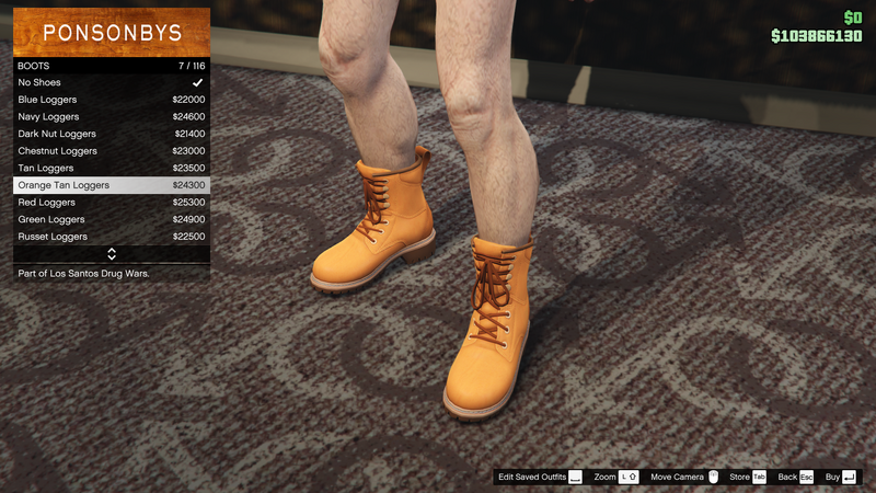 파일:LosSantosDrugWars-GTAOe-MaleShoes-Boots6-OrangeTanLoggers.png