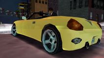 GTA 리버티 시티 스토리즈 출시 전 스크린샷에 등장하는 베타 버전 시칠리아 스팅어.