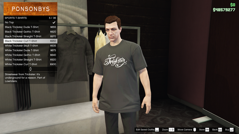 파일:Lowriders-GTAO-MaleTops-SportsTShirts4-BlackTricksterCurlTShirt.png
