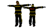 2005년 9월 1일 프리릴리즈 빌드(ULUX80146 v0.02)에서 볼 수 있는 "FIREMAN" 보행자 모델의 초기 버전.