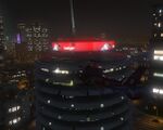 야간의 LED 간판.