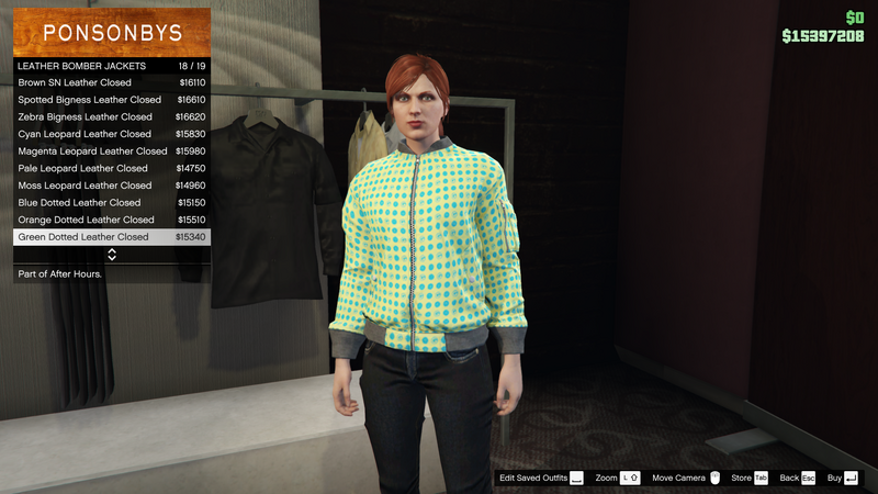 파일:AfterHours-GTAO-FemaleTops-LeatherBomberJackets17-GreenDottedLeather.png