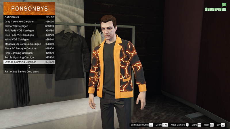파일:LosSantosDrugWars-GTAOe-MaleTops-Cardigans11-OrangeLightningCardigan.png