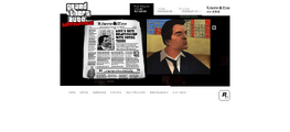 이스터 에그의 원본 신문이 포함된 Grand Theft Auto: Liberty City Stories 홍보 웹사이트.