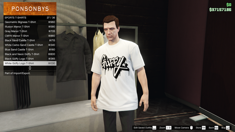 파일:ImportExport-GTAO-MaleTops-SportsTShirts17-WhiteGüffyLogoTShirt.png