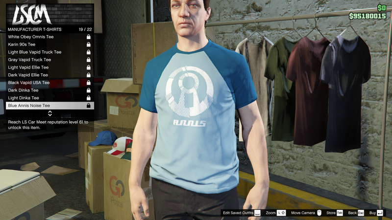파일:LosSantosTuners-GTAO-MaleTops-ManufacturerTShirts18-BlueAnnisNoiseTee.png
