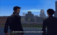 아스카는 자신들의 활동을 추적하는 FBI 요원들에 대해 클로드에게 알립니다. 아스카는 그들을 추적하는 스파이 세 그룹을 처리하기 전까지는 더 이상 사업을 진행할 수 없다고 말합니다.