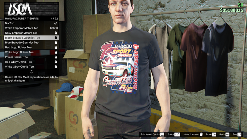 파일:LosSantosTuners-GTAO-MaleTops-ManufacturerTShirts3-BlackBravadoGauntletTee.png
