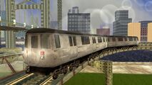 GTA III(GTA)와 완전히 동일한 포틀랜드 엘 열차 (내부 광고는 업데이트됨).