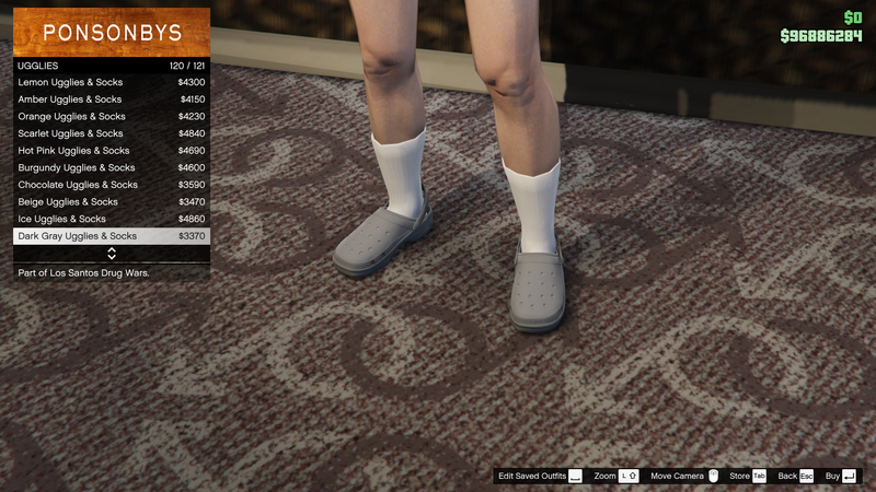 파일:LosSantosDrugWars-GTAOe-FemaleShoes-Ugglies119-DarkGrayUgglies&Socks.png