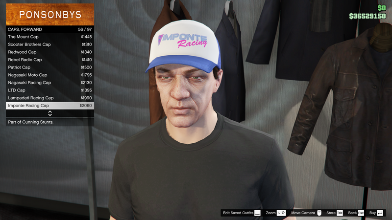 파일:CunningStunts-GTAO-MaleHats-Caps13-ImponteRacingCap.png