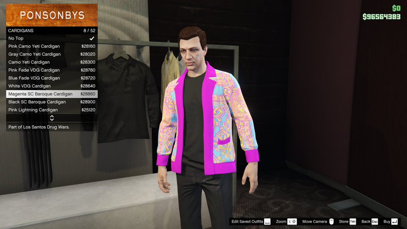 파일:LosSantosDrugWars-GTAOe-MaleTops-Cardigans7-MagentaSCBaroqueCardigan.png