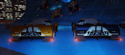 스턴트 시리즈 업데이트 트레일러에 등장하는 두 RE-7B의 후면 뷰.