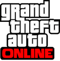 게임플레이 트레일러에 사용된 Grand Theft Auto Online 로고의 초기 버전(둥근 글꼴).