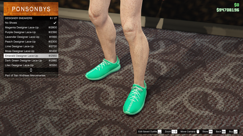 파일:SanAndreasMercenaries-GTAOe-MaleShoes-DesignerSneakers7-EmeraldDesignerLaceUp.png