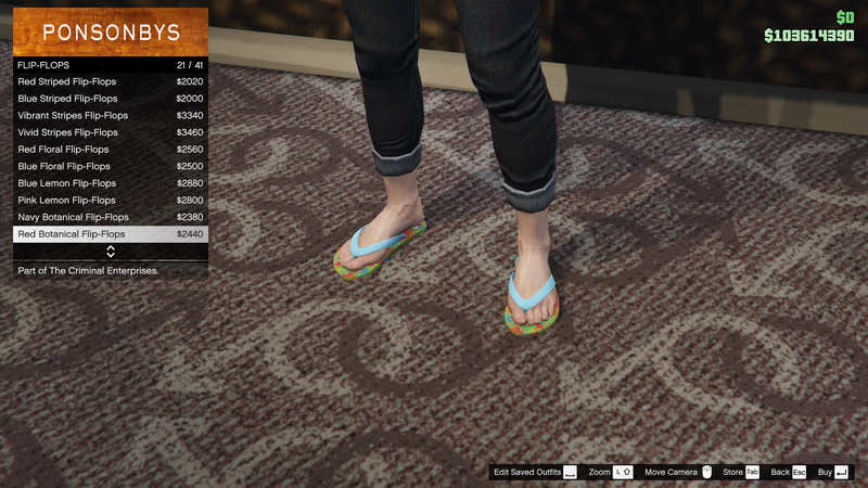 파일:TheCriminalEnterprises-GTAOe-FemaleShoes-FlipFlops20-RedBotanicalFlipFlops.png