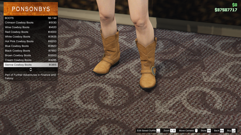 파일:FurtherAdventuresinFinanceandFelony-GTAO-FemaleShoes-Boots15-SiennaCowboyBoots.png