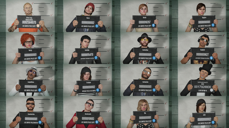 파일:GTA Online mugshot collage.PNG