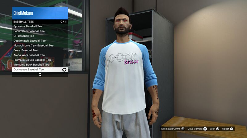 파일:SpecialClothing-GTAOee-CareerProgress-DockteaseBaseballTee.jpg