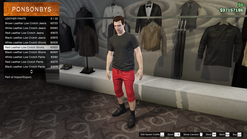 파일:ImportExport-GTAO-MalePants-LeatherPants6-RedLeatherLowCrotchShorts.png