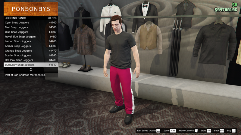 파일:SanAndreasMercenaries-GTAOe-MalePants-JoggingPants20-BurgundySnapJoggers.png