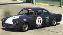 GTA 온라인의 스쿠터 브라더스 레이서(Scooter Bro's Racer) 도색을 한 클리크. (후면 쿼터 뷰)