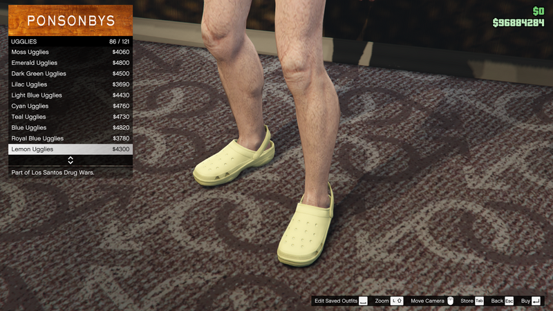 파일:LosSantosDrugWars-GTAOe-MaleShoes-Ugglies85-LemonUgglies.png