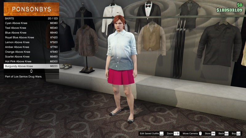 파일:LosSantosDrugWars-GTAOe-FemalePants-Skirts20-BurgundyAboveKnee.png