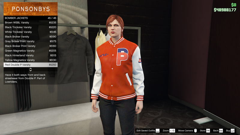 파일:Lowriders-GTAO-FemaleTops-BomberJackets12-RedDoublePVarsity.png