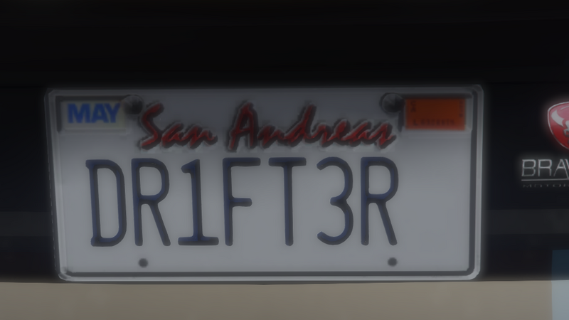 파일:Custom Plate GTAO DR1FT3R.png