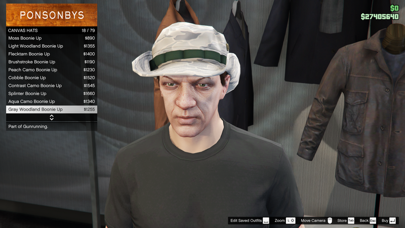 파일:Gunrunning-GTAO-MaleHats-CanvasHats17-GrayWoodlandBoonieUp.png