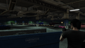 플레이어와 깡패들 사이의 총격전.