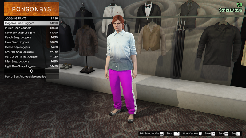 파일:SanAndreasMercenaries-GTAOe-FemalePants-JoggingPants1-MagentaSnapJoggers.png