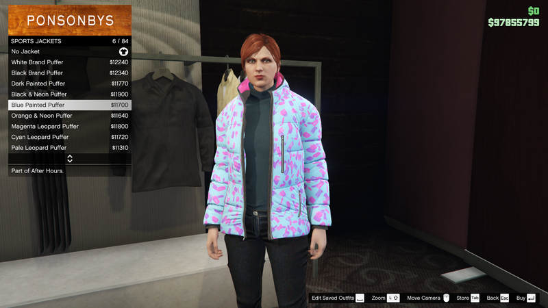 파일:AfterHours-GTAOe-FemaleTops-SportsJackets5-BluePaintedPuffer.png