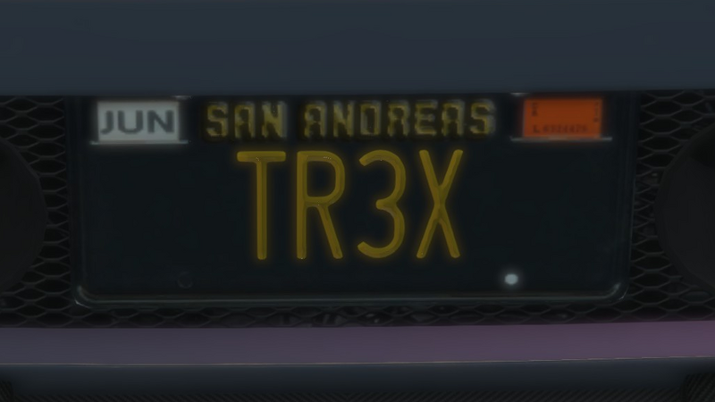 파일:Custom Plate GTAO TR3X.png